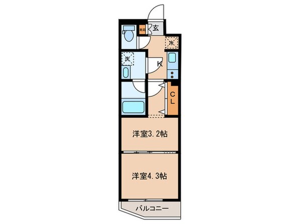 ラフィスタ下丸子の物件間取画像